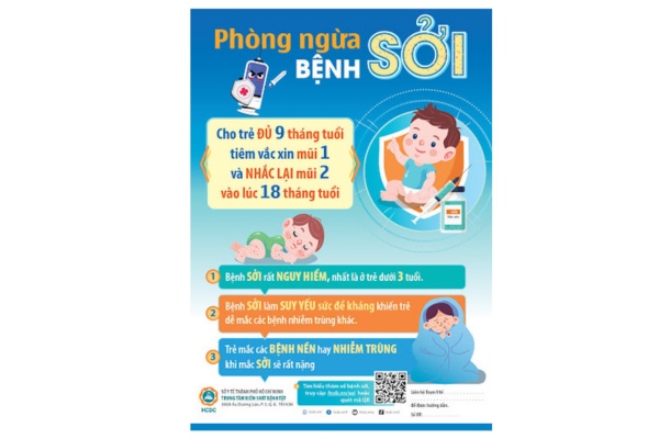Mẫu tờ rơi bệnh sởi khoa học nâng cao ý thức phòng bệnh