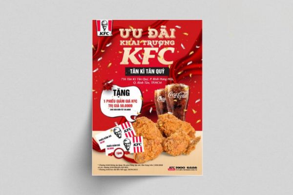 Mẫu tờ rơi kfc giá rẻ, chất lượng cao tại Hà Nội