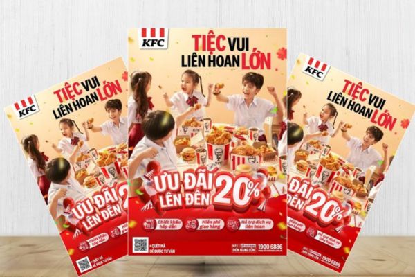 Mẫu tờ rơi kfc giá rẻ, chất lượng cao tại Hà Nội