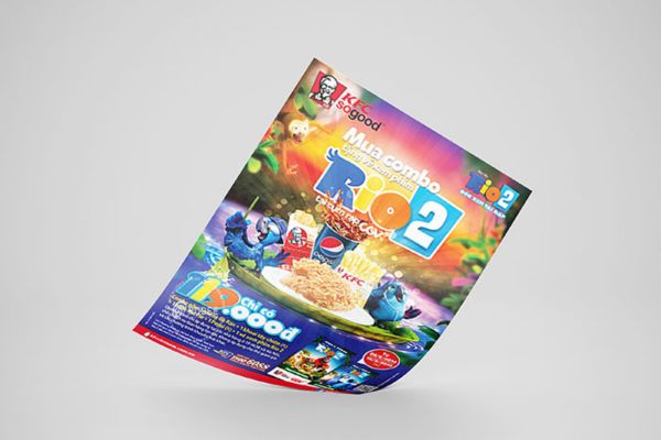 Mẫu tờ rơi kfc giá rẻ, chất lượng cao tại Hà Nội