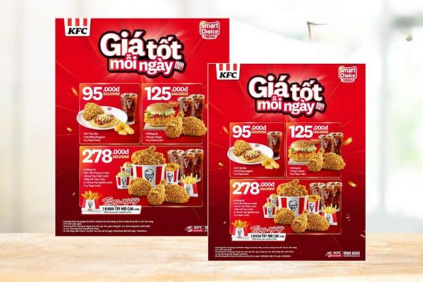 Mẫu tờ rơi kfc giá rẻ, chất lượng cao tại Hà Nội