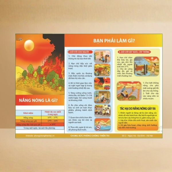 In tờ rơi phòng chống thiên tai giá rẻ, chất lượng cao