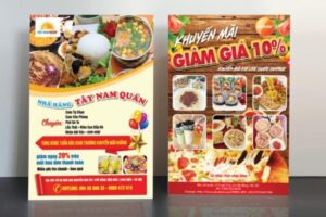 Mẫu tờ rơi quảng cáo đồ ăn đẹp mắt
