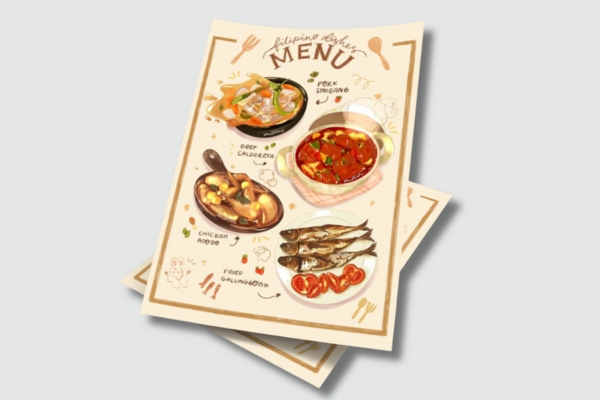 Mẫu tờ rơi quảng cáo đồ ăn hút khách