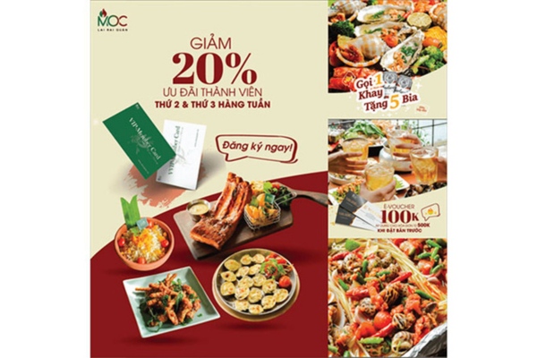 Mẫu tờ rơi quảng cáo đồ ăn khuyến mãi