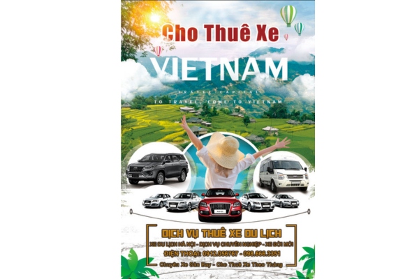 Mẫu tờ rơi quảng cáo taxi dịch vụ cho thuê xe