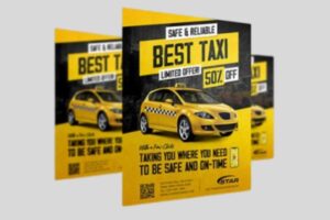 Những mẫu tờ rơi quảng cáo taxi đẹp mắt, hiệu quả