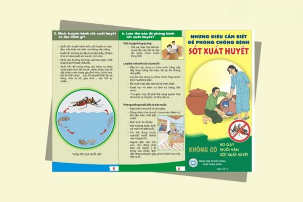 Mẫu tờ rơi sốt xuất huyết giá rẻ, thiết kế theo yêu cầu