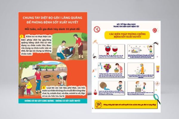 Mẫu tờ rơi sốt xuất huyết giá rẻ, thiết kế theo yêu cầu