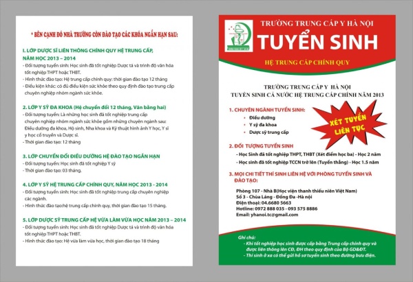 In Hoa Long nhận thiết kế và in ấn mẫu tờ rơi tuyển sinh đại học giá rẻ