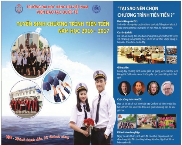 In Hoa Long nhận thiết kế và in ấn mẫu tờ rơi tuyển sinh đại học hàng hải