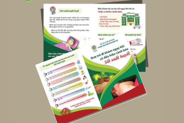 Mẫu tờ rơi sốt xuất huyết giá rẻ, thiết kế theo yêu cầu