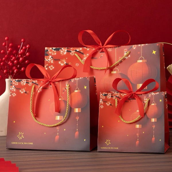 In Hoa Long nhận thiết kế và in ấn mẫu túi giấy cứng ngày tết