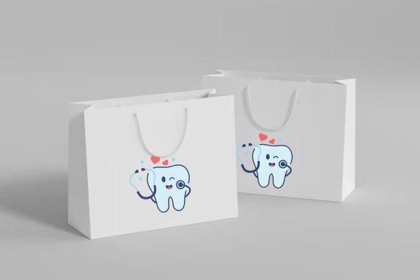 Mẫu túi giấy nha khoa đẹp mắt, dễ thương