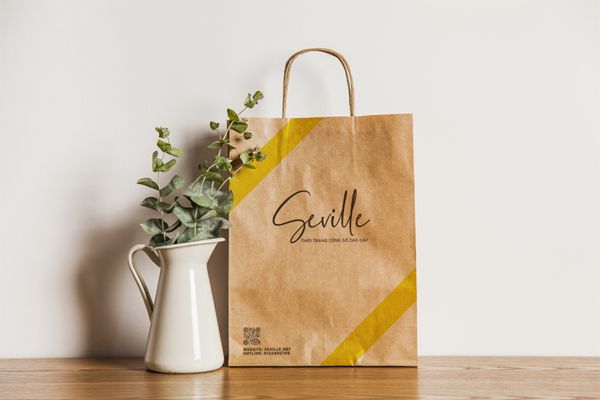 Mẫu túi giấy vintage đẹp, chất lượng cao