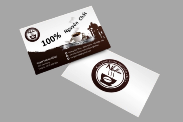 Những mẫu card visit coffee đẹp, sáng tạo