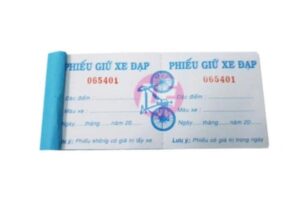 Những mẫu phiếu giữ xe đạp đẹp mắt, thông dụng nhất