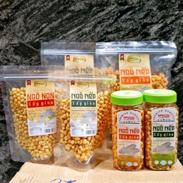 In tem ngô nếp sấy giòn giá rẻ, thiết kế theo yêu cầu