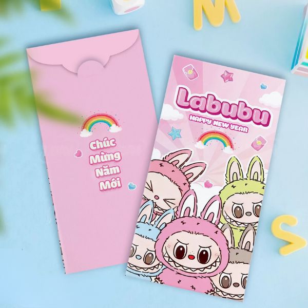In bao lì xì Labubu giá rẻ, thiết kế theo yêu cầu tại Hà Nội