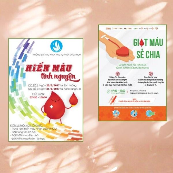 In tờ rơi hiến máu giá rẻ, thiết kế theo yêi cầu tại Hà Nội