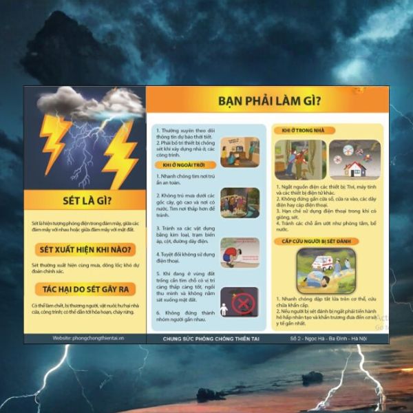 In tờ rơi phòng chống thiên tai giá rẻ, chất lượng cao