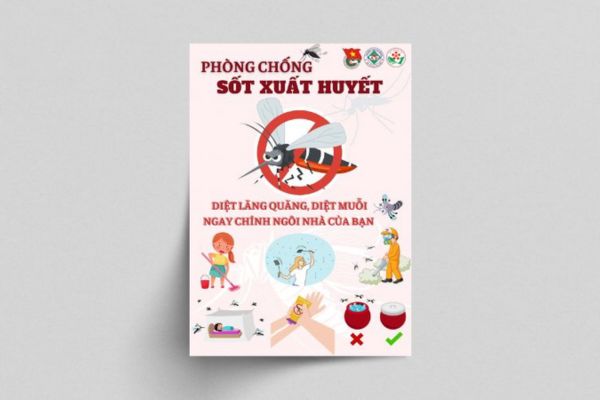 Mẫu tờ rơi sốt xuất huyết giá rẻ, thiết kế theo yêu cầu