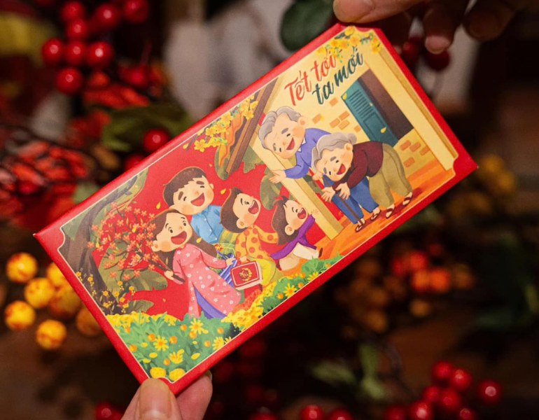 Xu hướng in bao lì xì gia đình rất được yêu thích