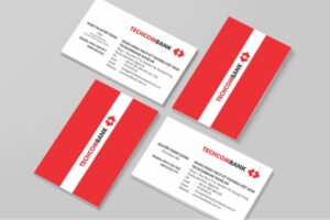 21+Mẫu card visit ngân hàng TechcomBank đẹp chuẩn