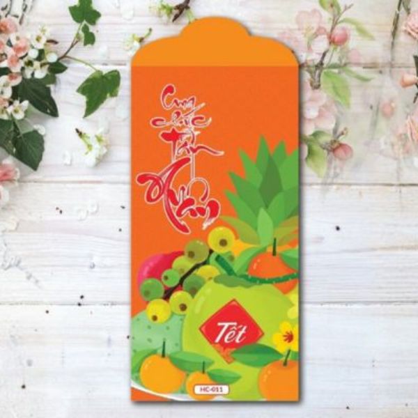 Bao lì xì ngũ quả giá rẻ, mẫu đẹp tại Hoa Long