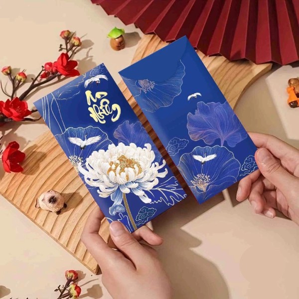 In Hoa Long nhận in Bộ Lì Xì Tết Cúc Sum Vầy chuyên nghiệp