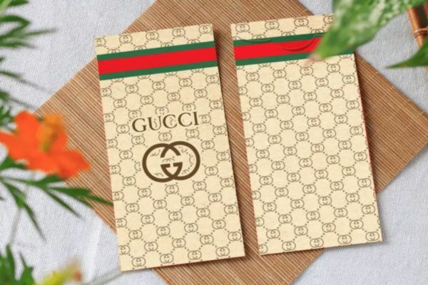 Mẫu bao lì xì Gucci giá rẻ, thiết kế theo yêu cầu