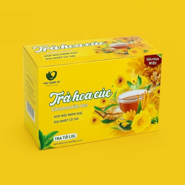 In hộp trà hoa cúc In hộp trà hoa cúc giá rẻ, thiết kế theo yêu cầu