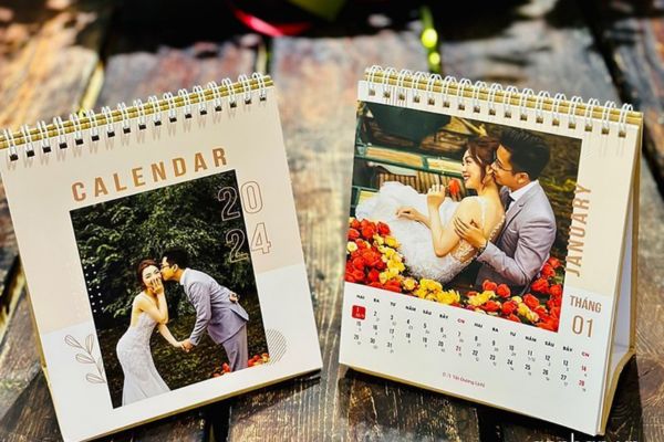 Lịch để bàn đám cưới đẹp, giá rẻ tại Hà Nội
