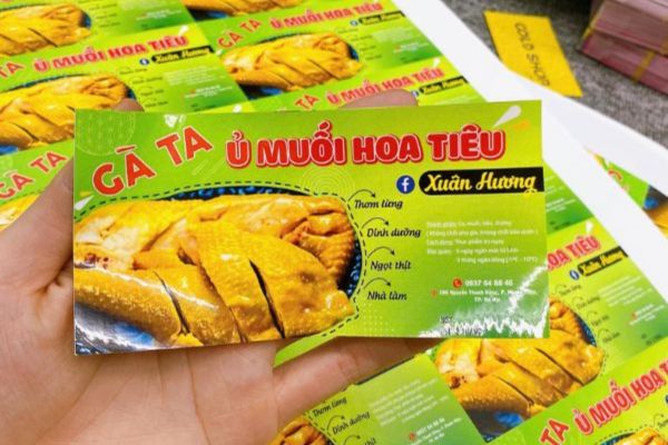 Mẫu tem gà ủ muối giá rẻ, thiết kế theo yêu cầu