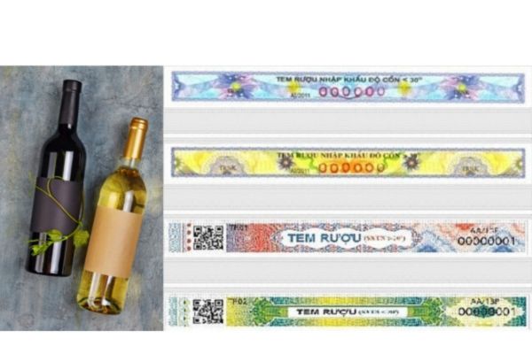 Mẫu tem niêm phong rượu giá rẻ, chất lượng cao