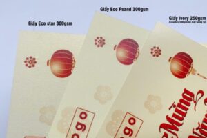 In Hoa Long cung cấp chất liệu giấy in thiệp chúc Tết cao cấp
