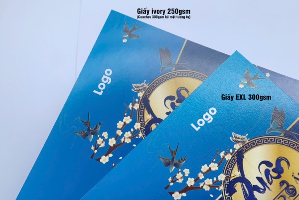 In Hoa Long cung cấp Chất liệu giấy in thiệp chúc Tết đẹp