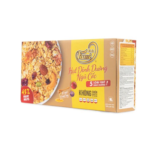 In hộp giấy granola giá rẻ, thiết kế theo yêu cầu