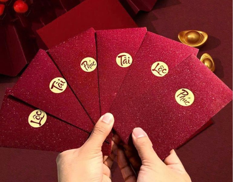 In bao lì xì cao cấp phong cách hoàng gia