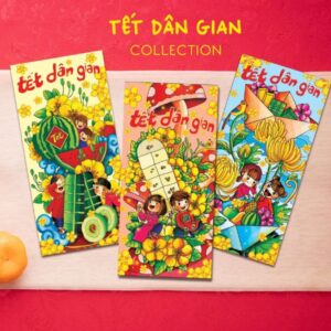 In bao lì xì Tết dân gian giá rẻ, thiết kế theo yêu cầu tại Hà Nội