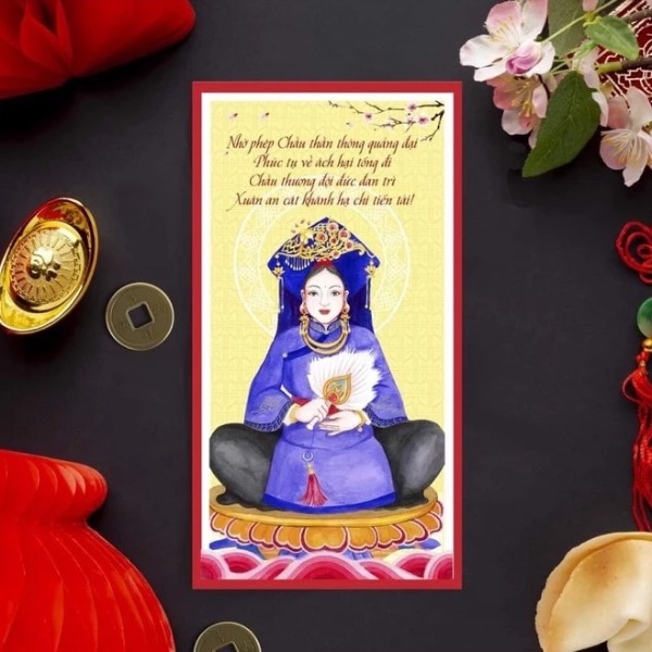 In Hoa Long nhận In bao lì xì Tứ Phủ chầu lục cung