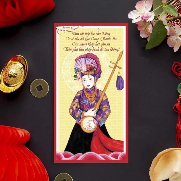 In Hoa Long nhận In bao lì xì Tứ Phủ cô Sáu