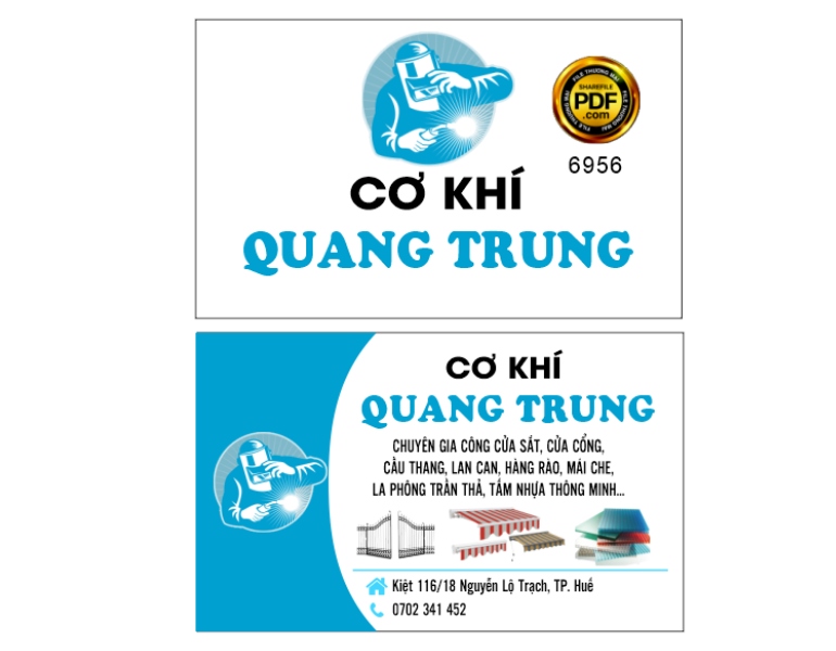 In card visit cơ khí giá rẻ