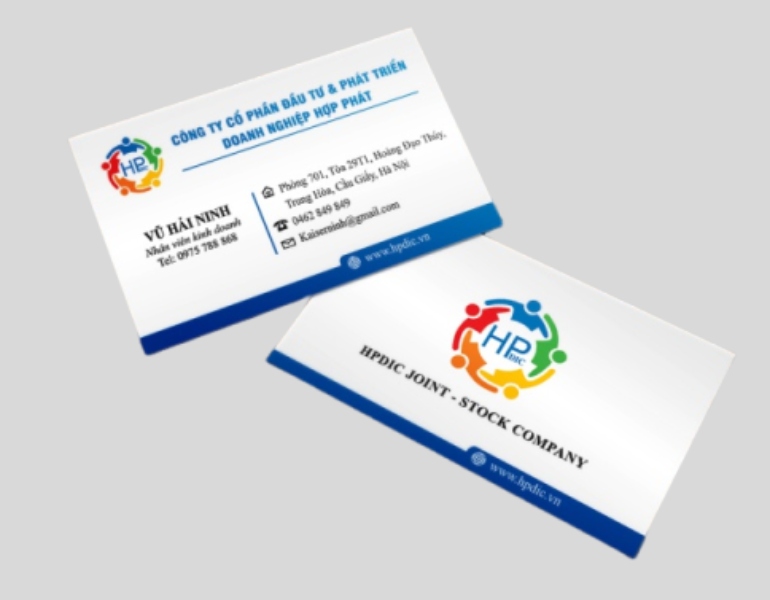 In card visit cơ khí thu hút khách hàng