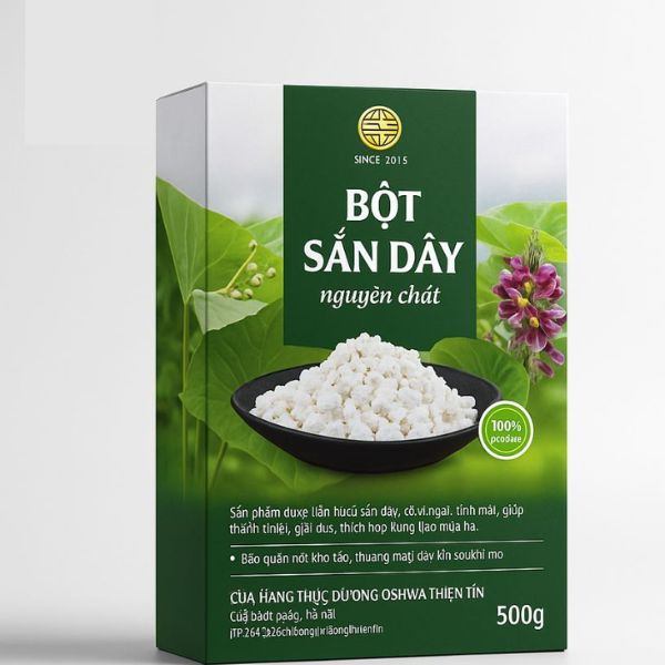 In hộp giấy đựng bột sắn dây giá rẻ, chất lượng cao