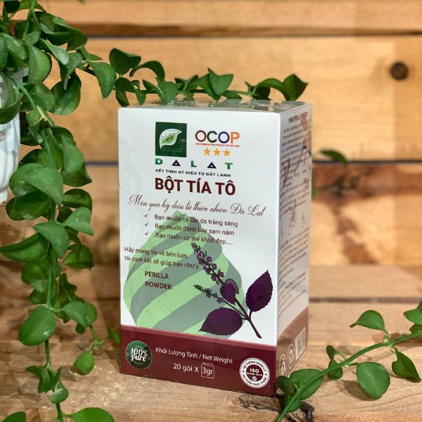 In hộp giấy đựng bột tía tô giá rẻ, chất lượng cao