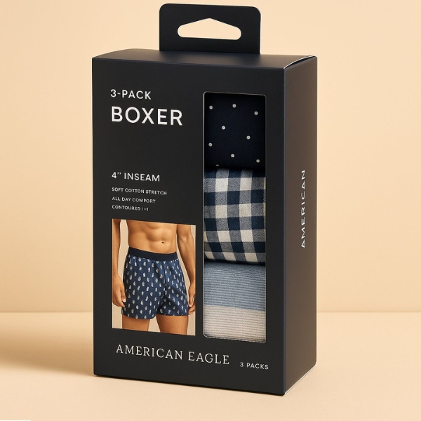 In hộp giấy có móc treo đựng đồ lót nam đẹp mắt In hộp giấy có móc treo đựng đồ lót nam