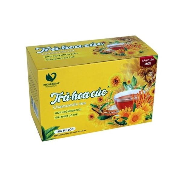 In hộp trà hoa cúc giá rẻ, thiết kế theo yêu cầu