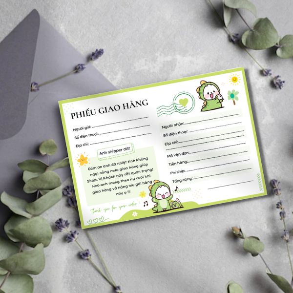 In phiếu giao hàng giá rẻ, mẫu đẹp tại Hà Nội