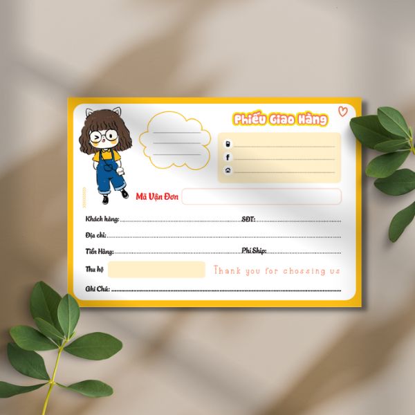 In phiếu giao hàng In phiếu giao hàng giá rẻ, mẫu đẹp tại Hà Nội